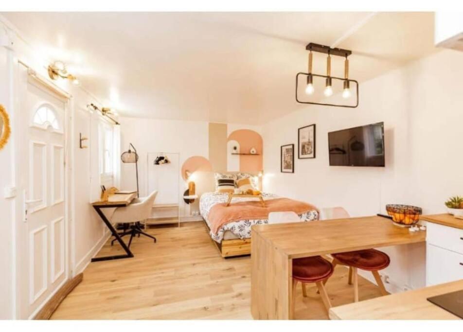 Charmant Studio Lumineux Calme Asnières Extérieur photo